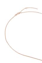 Petal Pendant Necklace, 18k Rose Gold, Diamond & Pearl